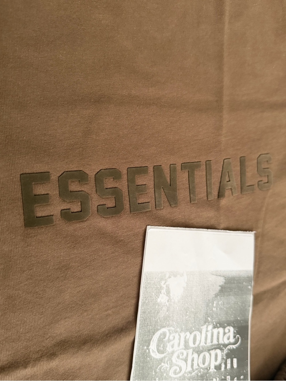 Fear of God Essentials WOOD Tee & Shorts SET 🪵 - Picture 4 of 15